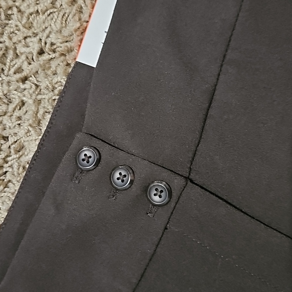 NWT Style & Co Dress Pants Wide Leg Mid Rise Brown 12 Large Slacks - Picture 3 of 7
